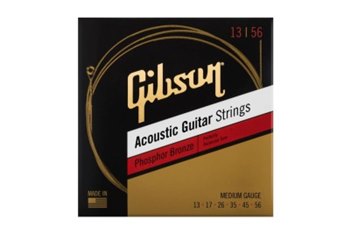 GIBSON SAG-PB13 PHOSPHOR BRONZE ACOUSTIC GUITAR STRINGS 13-56 MEDIUM Струни для акустичних гітар - вид 1 мініатюра