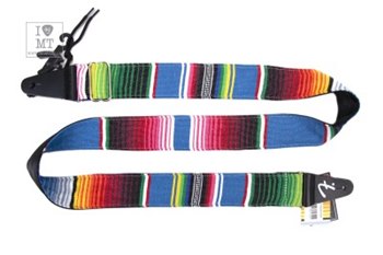 Ремень гитарный FENDER STRAP 2 SERAPE BLUE MULTI - вид 1 миниатюра