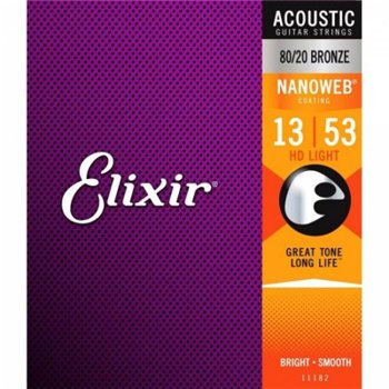 Струни для акустичної гітари Elixir AC NW HDL - вид 1 мініатюра