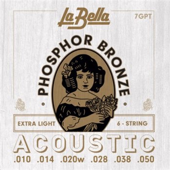 Струни для акустичної гітари La Bella 7GPT - вид 1 мініатюра