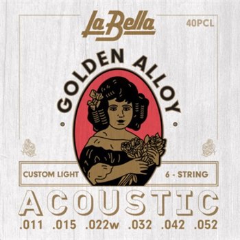Струны для акустической гитары La Bella  40PCL