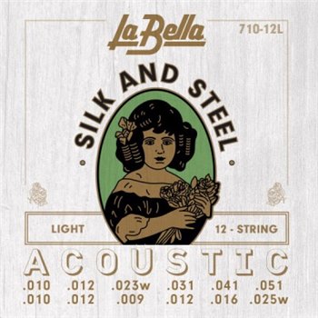Струни для акустичної гітари La Bella 710-12L - вид 1 мініатюра