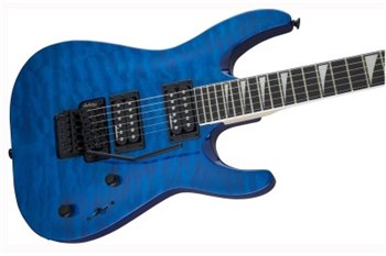 JACKSON JS32Q DINKY ARCH TOP DKA AR TRANSPARENT BLUE Електрогітара - вид 5 мініатюра