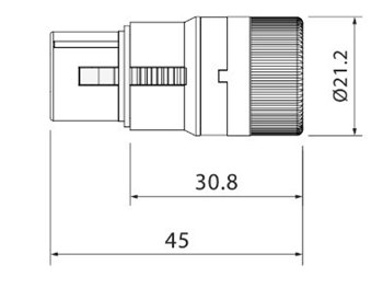 Роз'єм XLR Roxtone LX3F мама низькопрофільний обертовий - вид 1 мініатюра