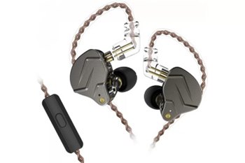Навушники провідні KZ Audio ZSN PRO GREY MIC - вид 1 мініатюра