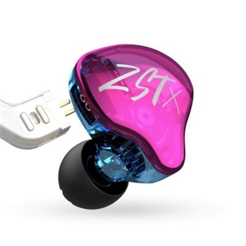 Навушники провідні KZ Audio ZST X PURPLE NO MIC - вид 1 мініатюра