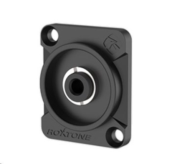 Разъем Roxtone RMJ3FD-B 3.5mm stereo jack female (мама) панельный