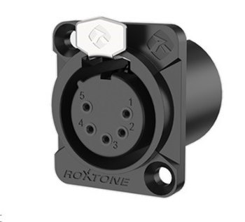 Разъем Roxtone RX5FDWP-BG 5-pin XLR пыле-водонепроницаемый - вид 1 миниатюра