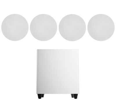 Акустичний комплект SKY SOUND SUBT-10W/FLC-6,5 (2*40Вт) WHITE - вид 1 мініатюра