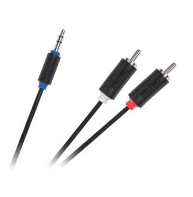 Готовий кабель Jack 3.5-2RCA 5м Cabletech standard KPO3952-5 - вид 1 мініатюра