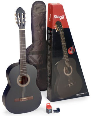 Класична гітара Stagg C440 M BLK PACK - вид 1 мініатюра
