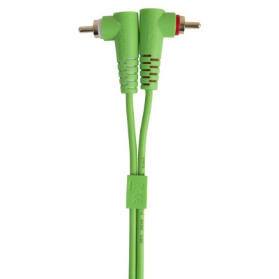 Кабель UDG Set RCA Straight-RCA Angled Green 3m (U97005GR) - вид 1 мініатюра