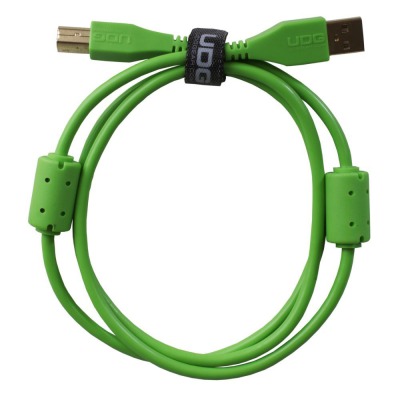 Кабель Ultimate Audio Cable USB 2.0 A-B Green Straight 2m - вид 1 мініатюра