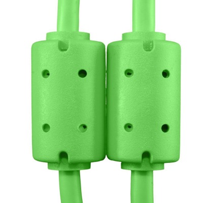 Кабель Ultimate Audio Cable USB 2.0 A-B Green Straight 2m - вид 3 мініатюра