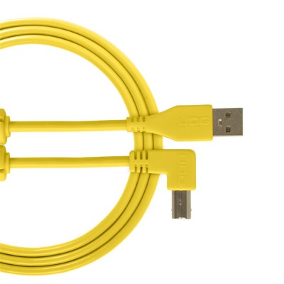 Кабель Ultimate Audio Cable USB 2.0 A-B Yellow Angled 1m - вид 1 мініатюра