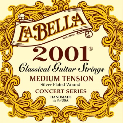 Струни для класичної гітари La Bella 2001MED - вид 1 мініатюра