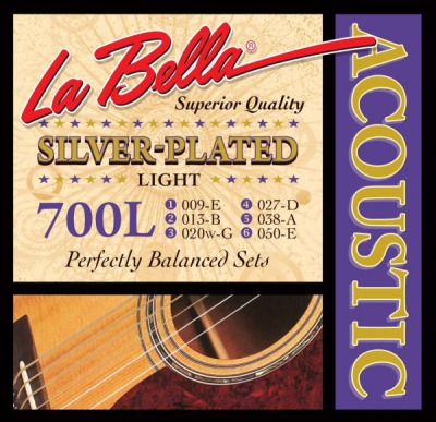 Струни для акустичної гітари La Bella 700L - вид 1 мініатюра