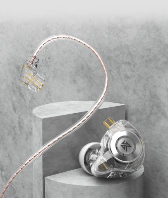 Навушники провідні KZ Audio EDX PRO CRYSTAL MIC - вид 6 мініатюра