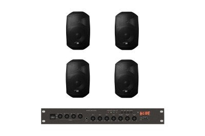 Комплект звуку DV audio LA804MS4B для приміщення до 80м.кв. - вид 1 мініатюра