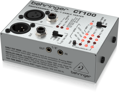 Кабельный тестер BEHRINGER CT100 - вид 6 миниатюра