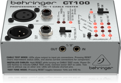 Кабельный тестер BEHRINGER CT100 - вид 10 миниатюра