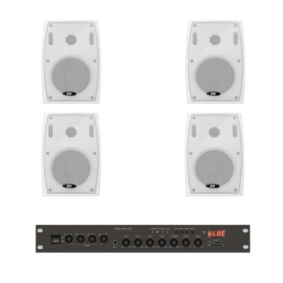 Комплект звука DV audio LA804PB4W для помещения до 120м.кв - вид 1 миниатюра