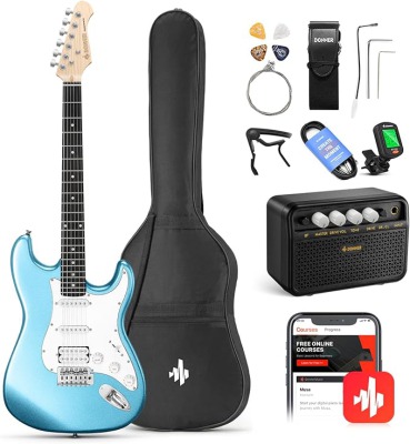 Электрогитара Donner Music DST-100 Kit Lake Blue EC1168 - вид 1 миниатюра