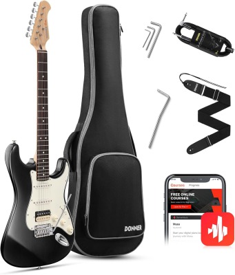 Електрогітара Donner Music DST-400 Black - вид 1 мініатюра