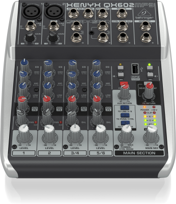 Микшерный пульт BEHRINGER QX602MP3 - вид 3 миниатюра