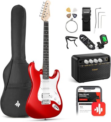 Электрогитара Donner Music DST-100 Kit Red EC1166 - вид 1 миниатюра