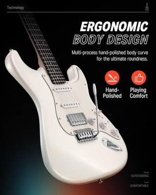 Электрогитара Donner Music DST-152 Polar White - вид 8 миниатюра