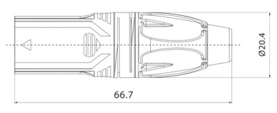 Разъем Roxtone RX3M-NT XLR male (папа) - вид 1 миниатюра